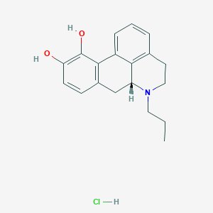 molecular formula C19H22ClNO2 B10763501 R(-)-Propylnorapomorphine hydrochloride CAS No. 20382-71-2