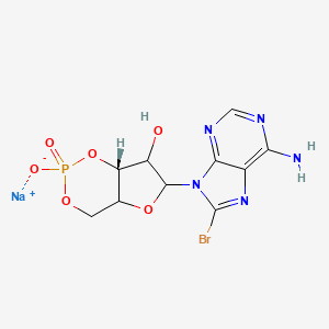 molecular formula C10H10BrN5NaO6P B10763511 8-Bromo-cAMP sodium 