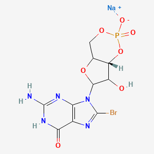 molecular formula C10H10BrN5NaO7P B10763516 8-Bromo-cGMP sodium 