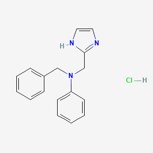 molecular formula C17H18ClN3 B10763535 Antozoline hydrochloride 