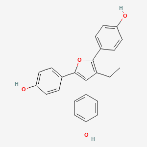 molecular formula C24H20O4 B10763579 Furan ethyl agonist 