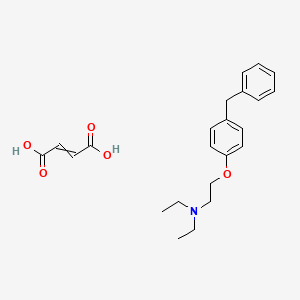 molecular formula C23H29NO5 B10763584 DPPE (fumarate) 