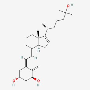 molecular formula C27H42O3 B10763624 1alpha,25-dihydroxy-16,17-didehydrovitamin D3/1alpha,25-dihydroxy-16,17-didehydrocholecalciferol 