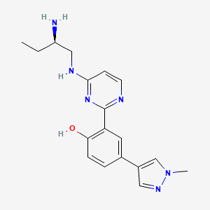 molecular formula C18H22N6O B10763693 CRT0066101 