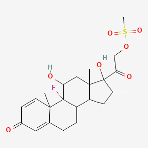 molecular formula C23H31FO7S B10763718 DexMes 