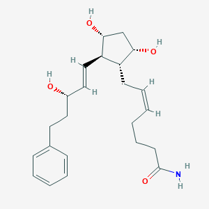 molecular formula C23H33NO4 B107639 17-phenyl-trinor-PGF2alpha amide CAS No. 155205-89-3
