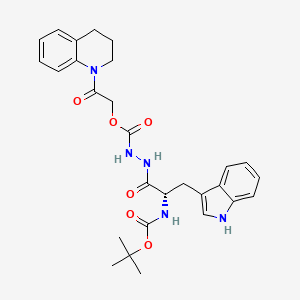molecular formula C28H33N5O6 B10764042 Oxocarbazate 