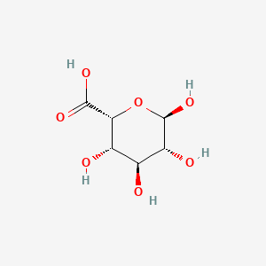 molecular formula C6H10O7 B10764097 alpha-L-Idopyranosyluronic acid CAS No. 71031-08-8