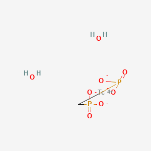 molecular formula CH6O8P2Tc B10764119 Dioxido-oxo-(phosphonatomethyl)-lambda5-phosphane;technetium(4+);dihydrate CAS No. 121524-79-6