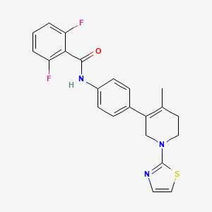 molecular formula C22H19F2N3OS B10764226 CRAC inhibitor 44 