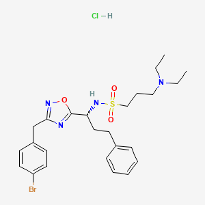 molecular formula C25H34BrClN4O3S B10764240 CpdD hydrochloride 