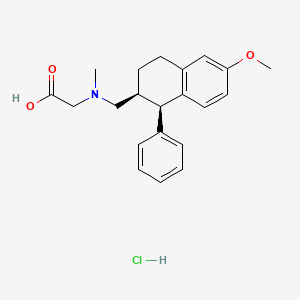 molecular formula C21H26ClNO3 B10764295 Org 25935 CAS No. 1146978-08-6