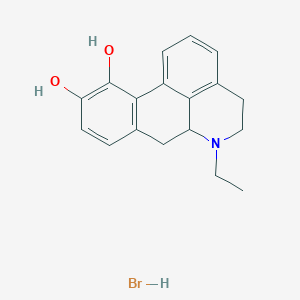 molecular formula C18H20BrNO2 B10764343 R(-)-N-Ethylnorapomorphine hydrochloride 