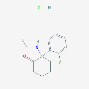 molecular formula C14H19Cl2NO B10764540 N-Ethylnorketamine Hydrochloride 