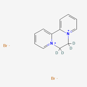 molecular formula C12H12Br2N2 B10764570 Diquat-d4 Dibromide 