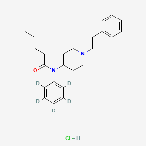 molecular formula C24H33ClN2O B10764623 N-phenyl-d5-N-[1-(2-phenylethyl)-4-piperidinyl]-pentanamide,monohydrochloride 