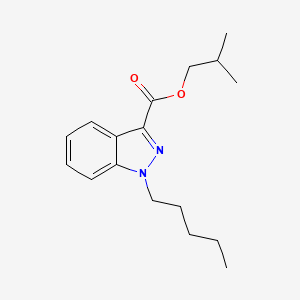 molecular formula C17H24N2O2 B10764666 Isobutyl 1-pentyl-1h-indazole-3-carboxylate CAS No. 2748624-88-4