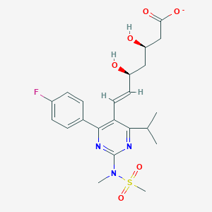 molecular formula C22H27FN3O6S- B10764930 Rosuvastatin(1-) 