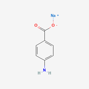 molecular formula C7H6NNaO2 B10764936 Sodium 4-aminobenzoate CAS No. 54287-22-8