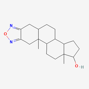 molecular formula C19H28N2O2 B10765069 2,18-Dimethyl-6-oxa-5,7-diazapentacyclo[11.7.0.02,10.04,8.014,18]icosa-4,7-dien-17-ol 