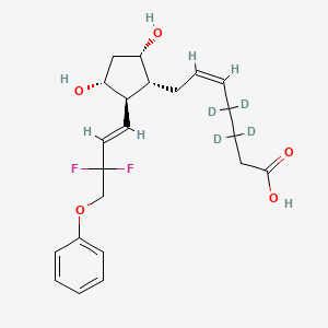 molecular formula C22H28F2O5 B10765126 Tafluprost acid-d4 