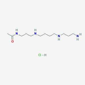 molecular formula C12H29ClN4O B10765139 N-(3-((4-((3-Aminopropyl)amino)butyl)amino)propyl)acetamide hydrochloride 