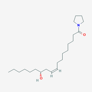 molecular formula C22H41NO2 B10765146 Pyrrolidine Ricinoleamide 