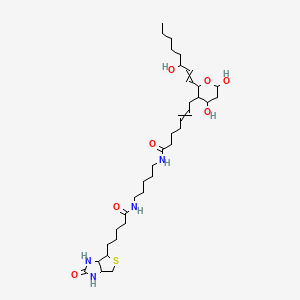 molecular formula C35H60N4O7S B10765189 Thromboxane B2-biotin 