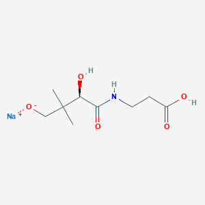 molecular formula C9H16NNaO5 B10765202 D-Pantothenic Acid (sodium salt) 