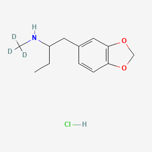 molecular formula C12H18ClNO2 B10765273 MBDB-d3 (hydrochloride) 