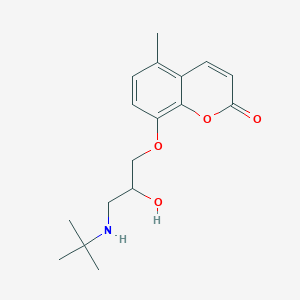 molecular formula C17H23NO4 B107653 Bucumolol CAS No. 58409-59-9