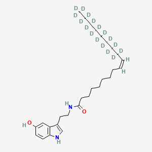 molecular formula C28H44N2O2 B10765340 Oleoyl Serotonin-d17 