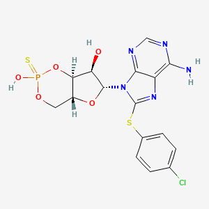 molecular formula C16H15ClN5O5PS2 B10765347 Sp-8-CPT-cAMPS 