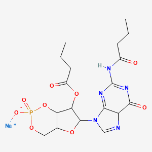 molecular formula C18H23N5NaO9P B10765378 Bt2cGMP (sodium) 