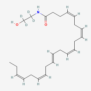 molecular formula C24H37NO2 B10765479 Docosahexaenoyl Ethanolamide-d4 