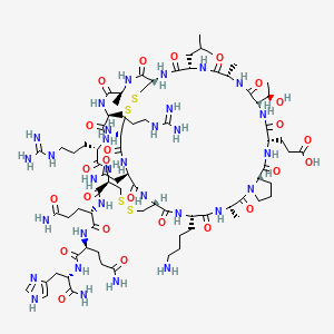 molecular formula C79H131N31O24S4 B10765485 Apamin (trifluoroacetate salt) 