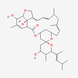 molecular formula C36H52O8 B10765568 (6R,24S)-4',21,24-trihydroxy-5',11,13,22-tetramethyl-6'-(4-methylpent-2-en-2-yl)spiro[3,7,19-trioxatetracyclo[15.6.1.14,8.020,24]pentacosa-10,14,16,22-tetraene-6,2'-oxane]-2-one 