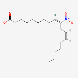 molecular formula C18H30NO4- B10765619 10-Nitrolinoleate 