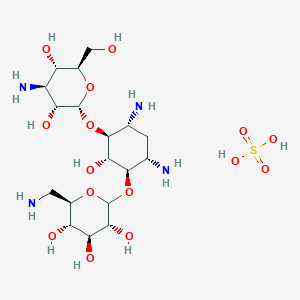 molecular formula C18H38N4O15S B10765715 Bekanamycin sulfate 