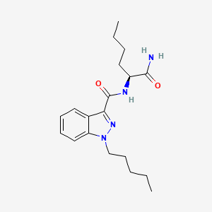 molecular formula C19H28N4O2 B10765793 ADB-PINACA isomer 3 CAS No. 2365470-97-7