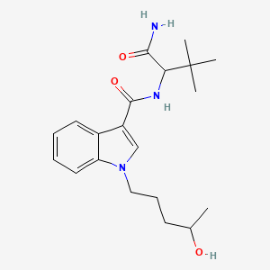 molecular formula C20H29N3O3 B10765949 N-(1-amino-3,3-dimethyl-1-oxobutan-2-yl)-1-(4-hydroxypentyl)-1H-indole-3-carboxamide CAS No. 2460433-26-3
