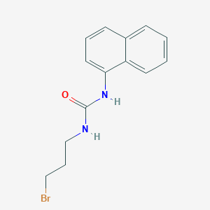molecular formula C14H15BrN2O B010766 1-(3-Bromopropyl)-3-(1-naphthyl)urea CAS No. 102434-38-8