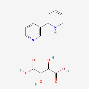 molecular formula C14H18N2O6 B10766007 D,L-Anatabine tartrate 