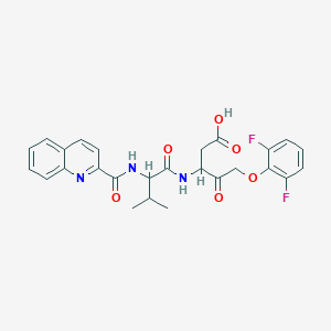 molecular formula C26H25F2N3O6 B10766037 (R)-Q-VD-OPh 