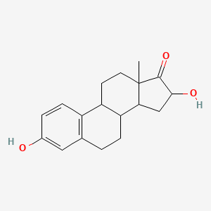 molecular formula C18H22O3 B10766063 16alpha-Hydroxyestrone-[2,3,4-13C3] 