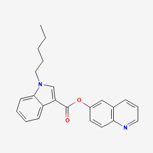 molecular formula C23H22N2O2 B10766203 5-Fluoro PB-22 6-hydroxyquinoline isomer 
