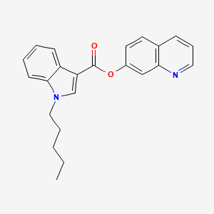 molecular formula C23H22N2O2 B10766211 5-Fluoro PB-22 7-hydroxyquinoline isomer 