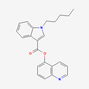 molecular formula C23H22N2O2 B10766231 5-Fluoro PB-22 5-hydroxyquinoline isomer 