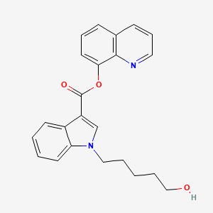 molecular formula C23H22N2O3 B10766264 quinolin-8-yl1-(5-hydroxypentyl)-1H-indole-3-carboxylate CAS No. 1884343-30-9