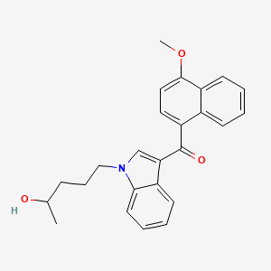 molecular formula C25H25NO3 B10766272 (1-(4-hydroxypentyl)-1H-indol-3-yl)(4-methoxynaphthalen-1-yl)methanone CAS No. 2748622-62-8